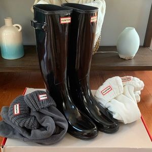 NWT Refined Gloss Tall Hunter Boots size 9